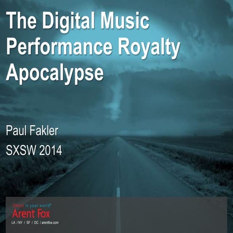 The Digital Music Performance Royalty Apocalypse