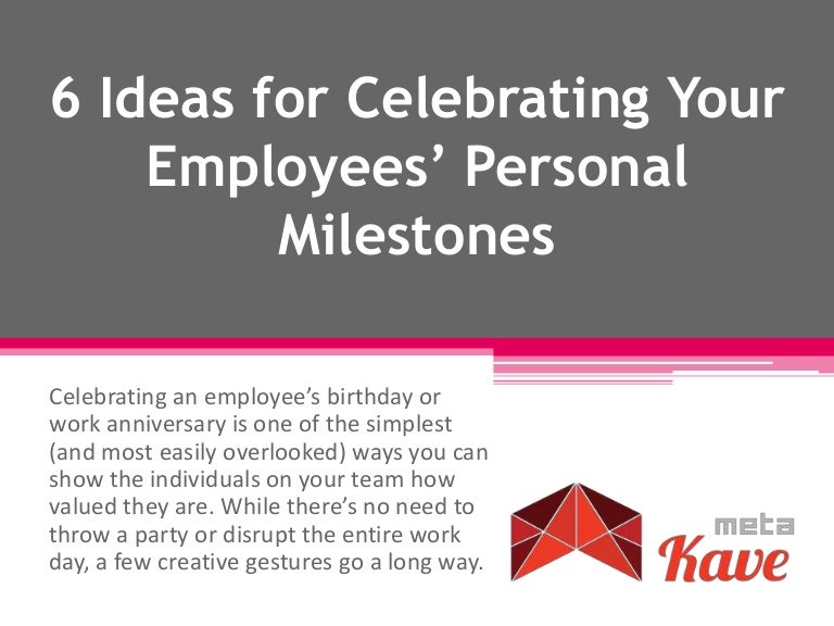 6 ideas for celebrating