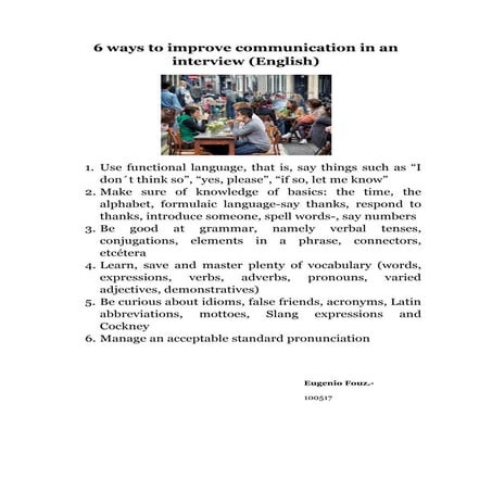 6 ideas to improve communication (english)