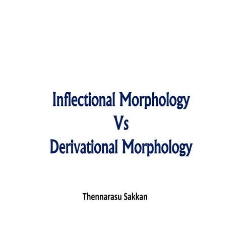 6 inflectional vs derivational