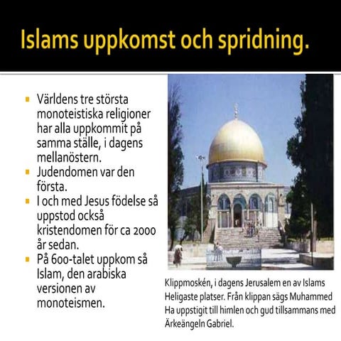 6 islams uppkomst och spridning