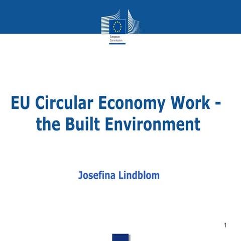 Circular Economy and the Built Environment | PPTX