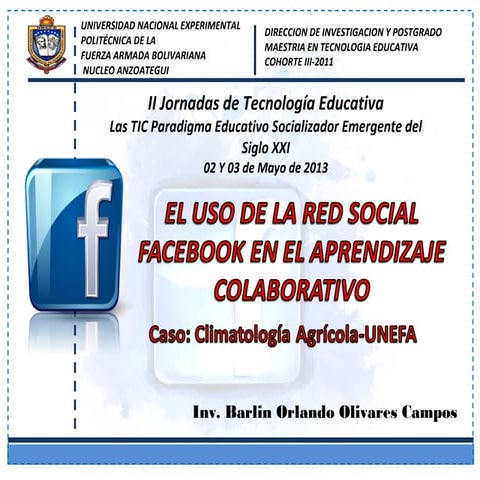 Red social facebook en el aprendizaje colaborativo