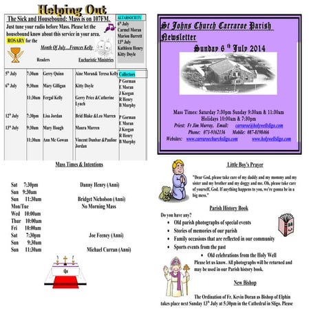 6 July 2014 [Newsletter]