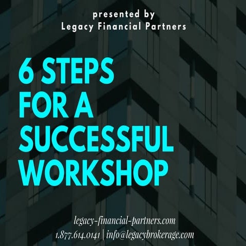 6 Steps For A Successful Workshop
