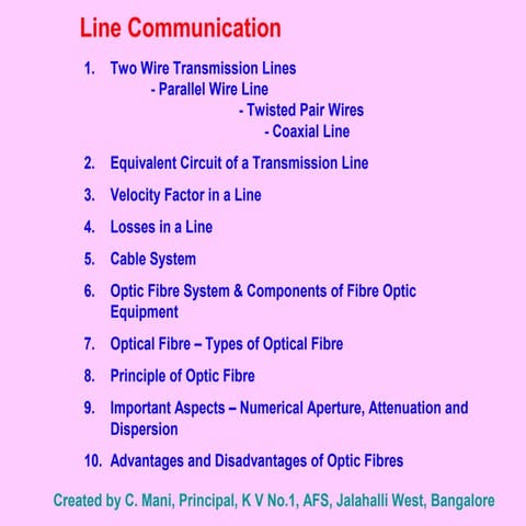 Communication - Line Communication Class 12 Part-6