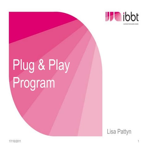 Lisa Pattyn - Plug&Play program