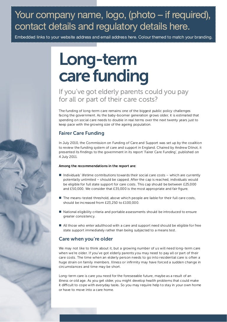 Funding Care Home Fees England