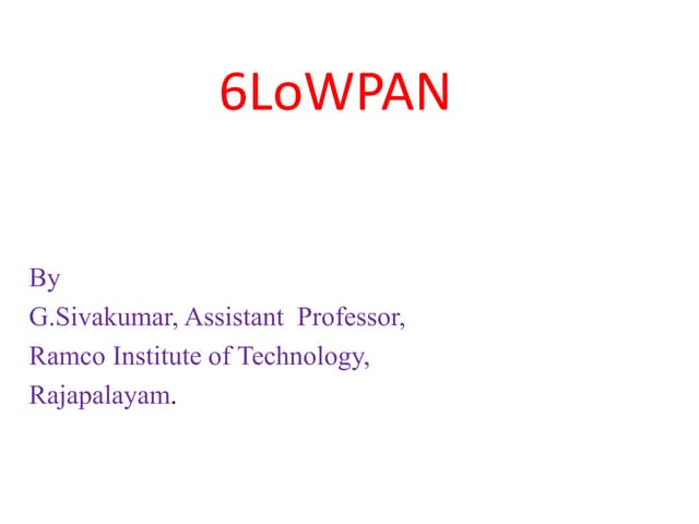 6 lowpan