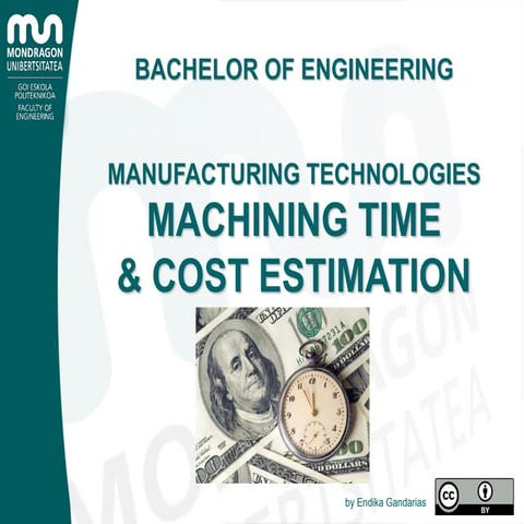 Machining time and costs