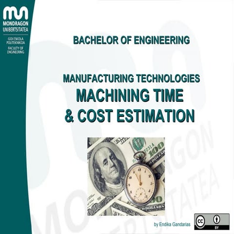 Machining time and costs