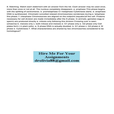 6 Matching Match each statement with an answer from the li.pdf