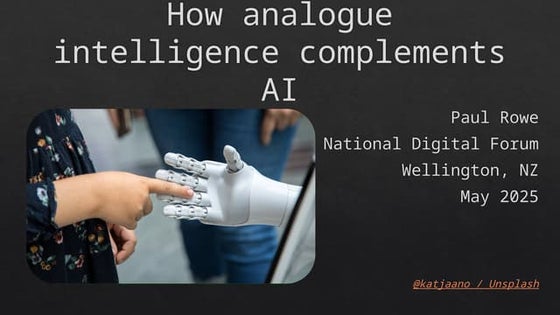 How analogue intelligence complements AI