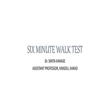 6 minute walk test
