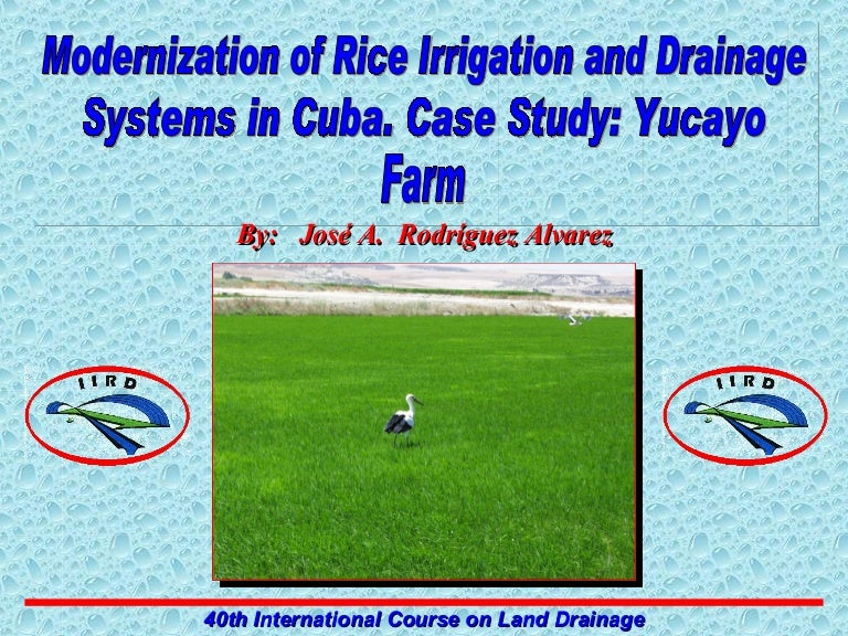 Modernization of Rice Irrigation and Drainage