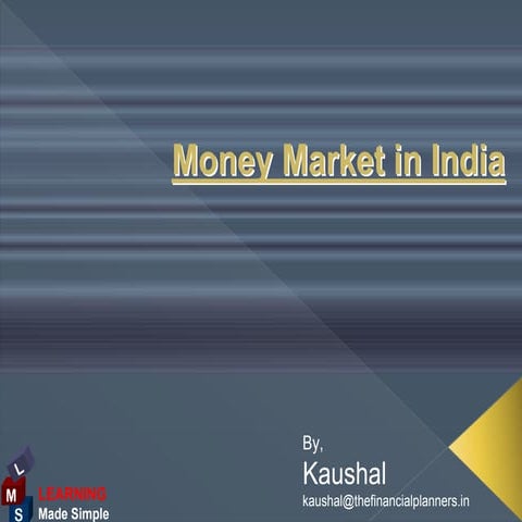 Money Market In India