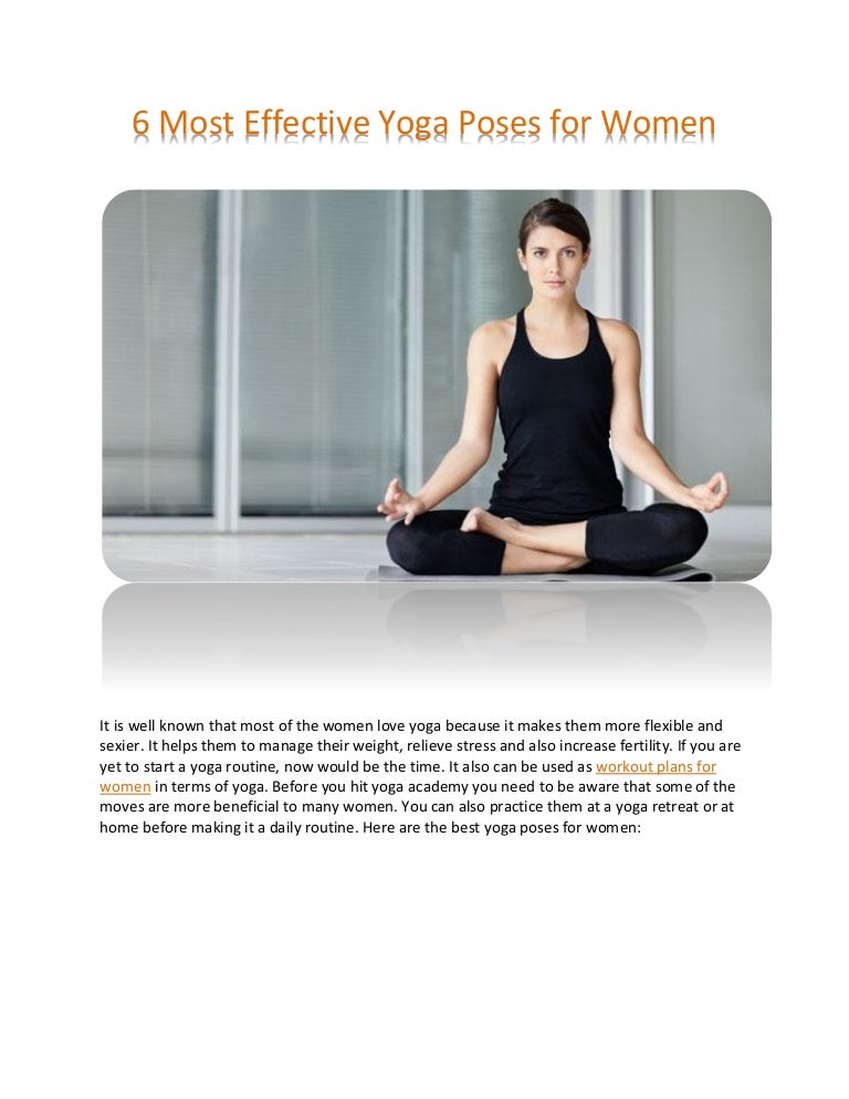 6 most effective yoga poses for women