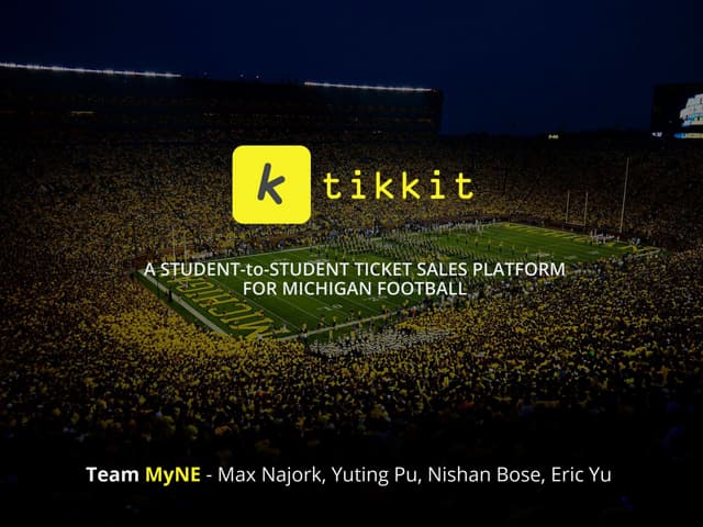 Tikkit - iOS App Demo