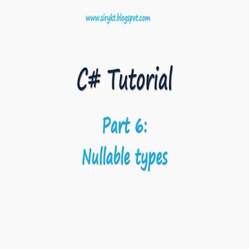 6nullables in c#