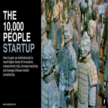 The 10,000 people startup