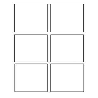 6 Panel Comic Book Page