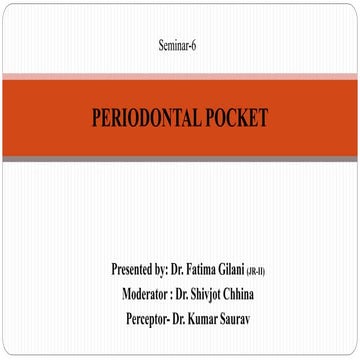 perioDONTAL pocket