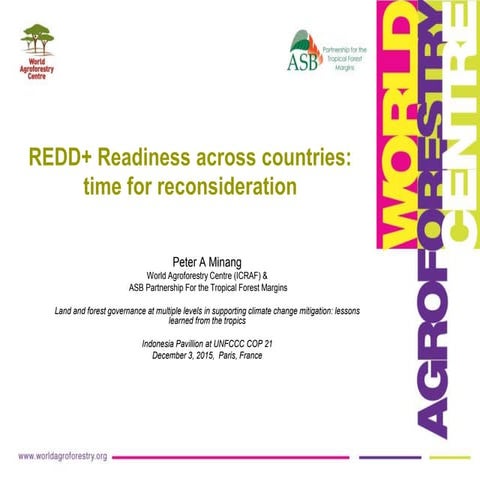 REDD+ Readiness across countries: time for reconsideration