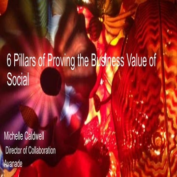 6 Pillars of Proving the Business Value of Social - CollabCon15.pptx