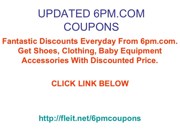 6pm shoes coupon