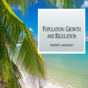Population and Community Growth and Regulation