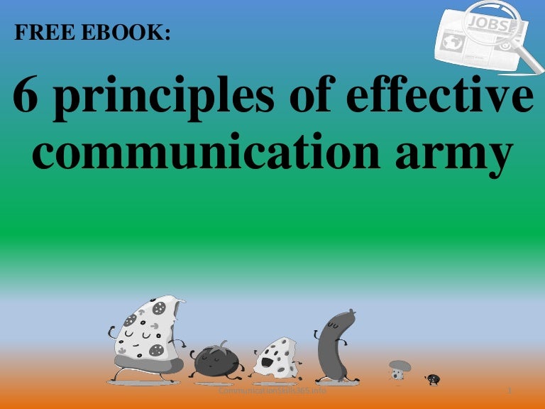 6 principles of effective communication army pdf free download