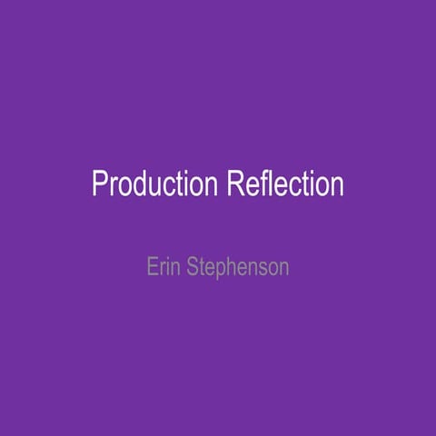 (6) production reflection