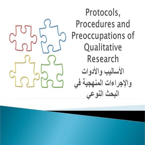 6 - protocols proceduers and preoccupations of qualitative research ( Dr. Abd...
