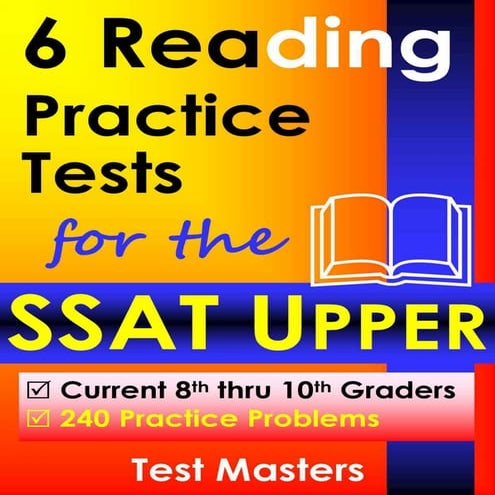 6 reading practice test for the SSAT upper