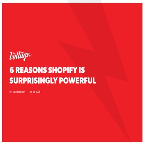 6 reasons shopify is surprisingly powerful