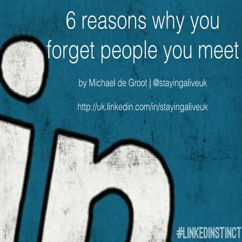 6 reasons why you people you meet PPT