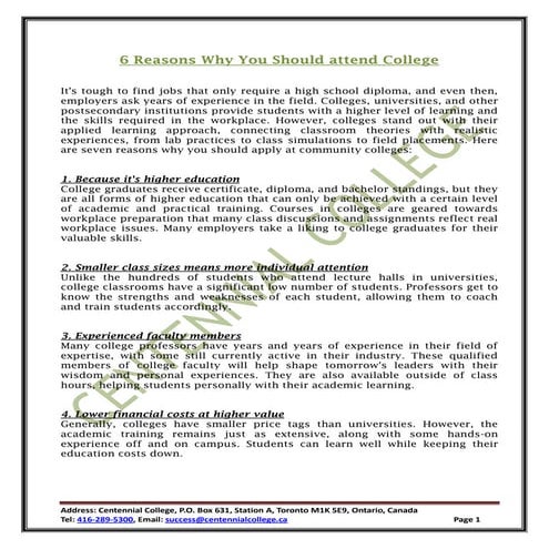 6 reasons why you should attend college