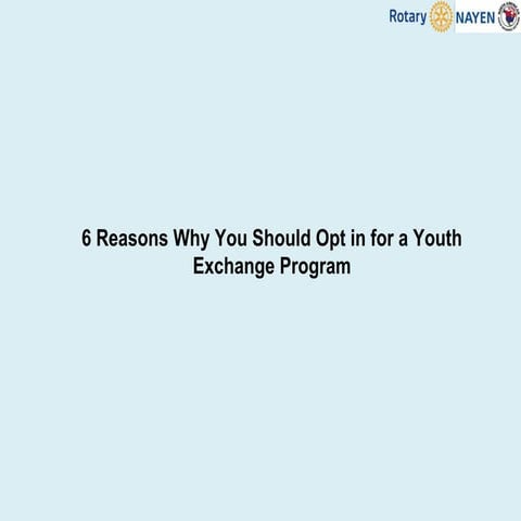 6 Reasons Why You Should Opt in for a Youth Exchange Program.pdf