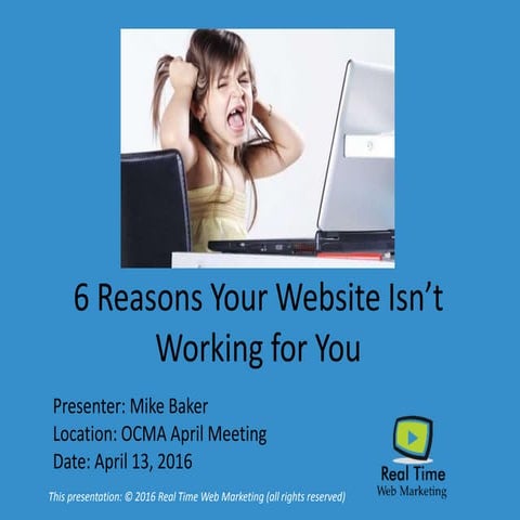 6 Reasons Your Website Isn't Working for You