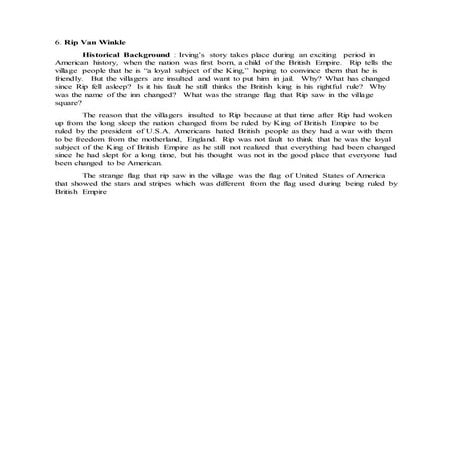 6 rip van winkle