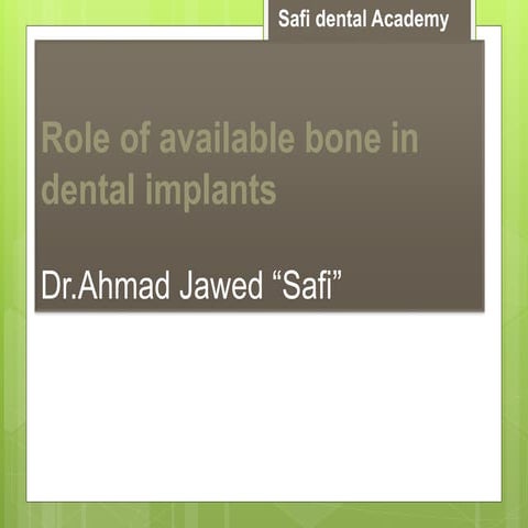 [6]role of avialable bone on dental implants [ 6 ] (3).pptx