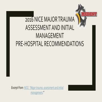 Emergency Response and trauma training | PDF