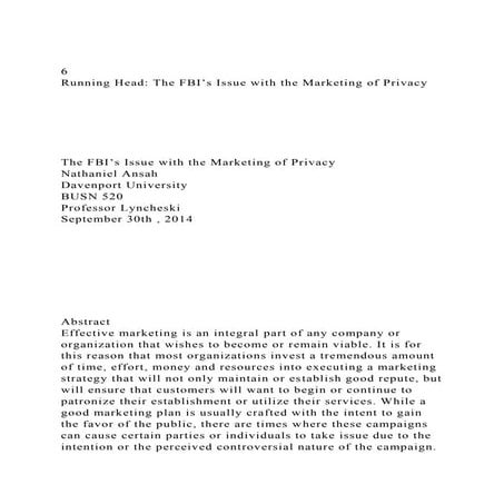 Apple and the FBI: User Privacy and Law Enforcement Cooperation | PDF