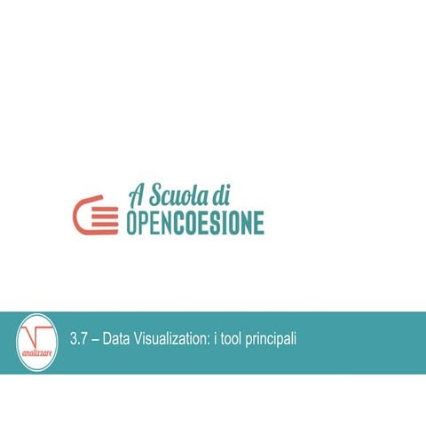 3.7 Data visualization - strumenti 