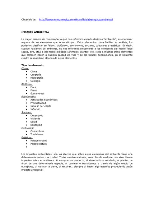 6 semana impacto ambiental - tabla