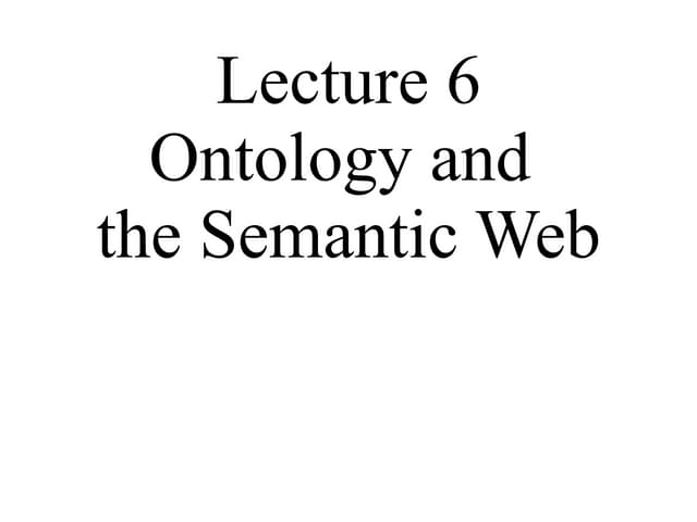 The Semantic Web