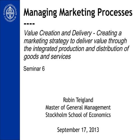  Managing Marketing Processes_Seminar 6