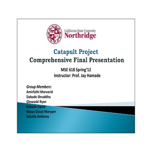 6 Sigma Catapult Project