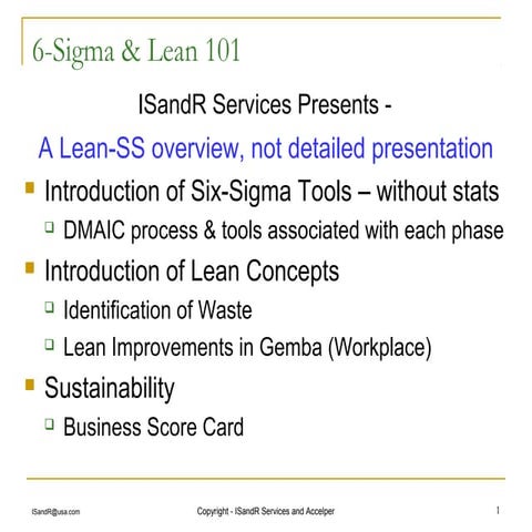 6-Sigma Lean 101