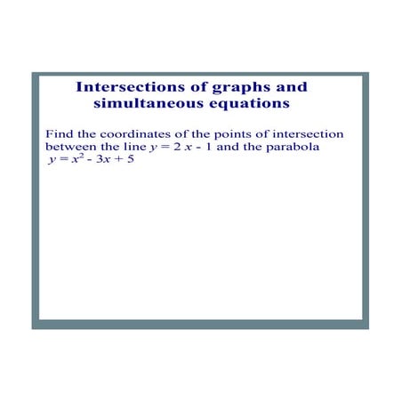6) simultaneous and problems